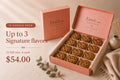 12 Cookie Pack Up to 3 Signature flavors 12 full-size, 4 each